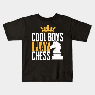 Funny Chess Gift, Cool Boys Play Chess Kids T-Shirt